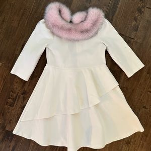 Janie and Jack faux fur collar dress